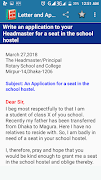 برنامهنما Letter & Application Writing عکس از صفحه