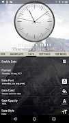 White Classic Clock Widget 截圖 4