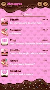 (FREE) GO SMS CHOCOLATE THEME تصوير الشاشة 1