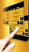 Gold Keyboard poster