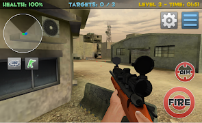 برنامه‌نما Sniper Commando Assassin 3D عکس از صفحه