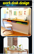 تصميم طاولة العمل الملصق