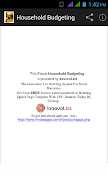 Household Budgeting capture d'écran 2
