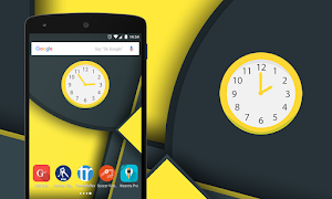 Multicolor Analog Clock Widget ảnh chụp màn hình 1