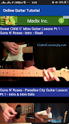 Online Guitar Tutorial スクリーンショット 5