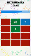 Math Memory Game capture d'écran 1