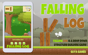 Falling Log الملصق