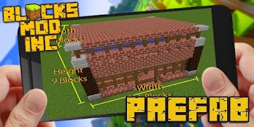 Prefab Building Mod Minecraft 截图 1
