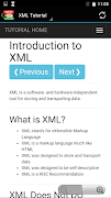 برنامه‌نما XML Full Tutorial Offline عکس از صفحه