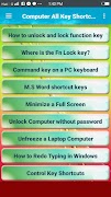 Computer All Key shortcuts পোস্টার