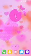 Pink Clock Widget скриншот 1
