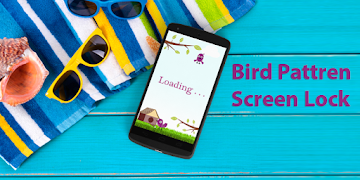 Bird Pattern Screen Lock الملصق
