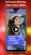 FullScreen Birthday Video Status Maker - 30 Sec ภาพหน้าจอ 3