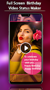 FullScreen Birthday Video Status Maker - 30 Sec Screenshot 1