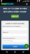 برنامه‌نما FreeBitcoin App عکس از صفحه