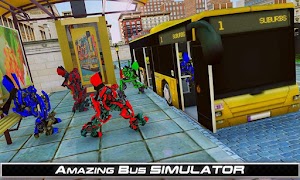 Robot Bus game - Robot Passenger Bus Simulator ảnh chụp màn hình 1