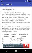 Lua Lua - Learn German captura de pantalla 1