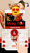 Muay Thai Theme&Emoji Keyboard স্ক্রিনশট 2