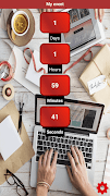 Count down Tage Widget Plakat