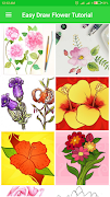 Tutorio fácil de Draw Flower imagem de tela 1