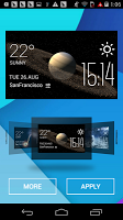 Saturn weather widget/clock Ekran Görüntüsü 1