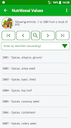 Nutritional Values screenshot 1