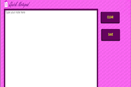 Quick Notepad penulis hantaran