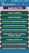 Letter & Application Writing Screenshot 2