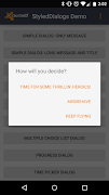 StyledDialogs Demo imagem de tela 2
