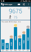 WalkLogger pedometer syot layar 3