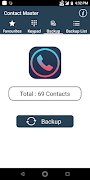 برنامه‌نما Contact Master - Backup Manager عکس از صفحه