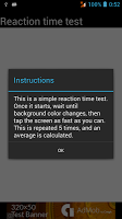 Reaction time test Cartaz