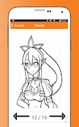 How to Draw Sword Art Online Characters captura de pantalla 6