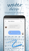 Glass Water Drop & Rainy Mood Keyboard Theme screenshot 3