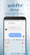 Glass Water Drop & Rainy Mood Keyboard Theme スクリーンショット 2