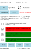 CCENT-ICND1 (100-105) Practice Exam Screenshot 7