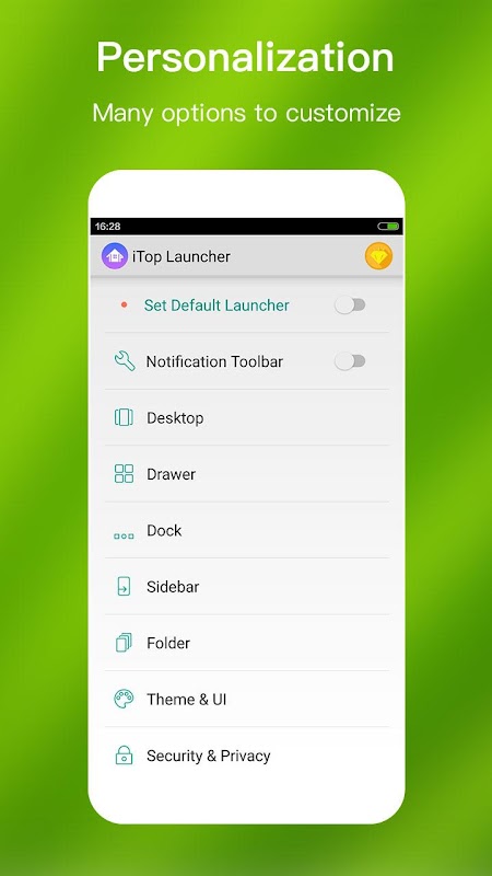 iTop Launcher - Top, Modern APK Herunterladen