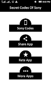 Sony Secret Codes скриншот 1