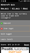 1 Schermata Minecraft Quiz