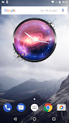 3D Galaxy Analog Clock स्क्रीनशॉट 2