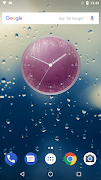 Rain Drops Theme Clock скриншот 5