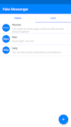 برنامه‌نما Fake Messenger عکس از صفحه