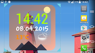 ساعة رقمية ويدجت تصوير الشاشة 6