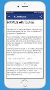 Learn HTML 5 [OFFLINE] اسکرین شاٹ 2