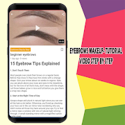 Eyebrows Makeup- Tutorial Video Step by Step screenshot 4