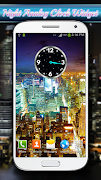 Nuit Horloge Widget Affiche