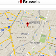 Brussels Map poster