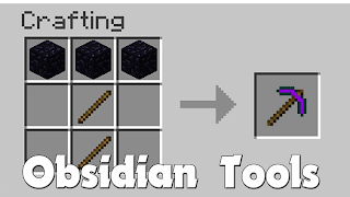 Obsidian Tools mod for Minecraft PE captura de pantalla 1
