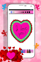 Happy Valentine Coloring Book screenshot 2