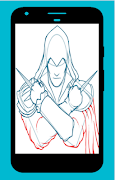 how to draw assassins creed स्क्रीनशॉट 2